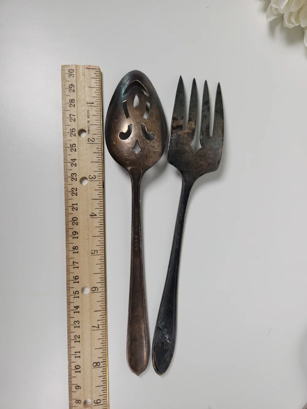 Vintage Silver Plated Serving Utensils Assorted Lot of 5 | Patina | Shabby Chic
